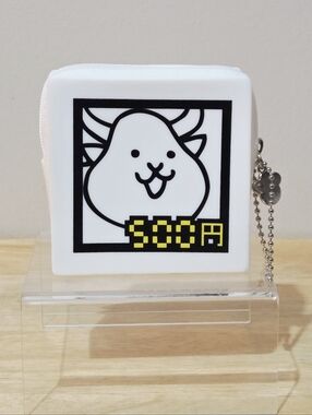 *4 for $20* The Battle Cats Silicon 3" Coin Purse Bag - Zip Wallet